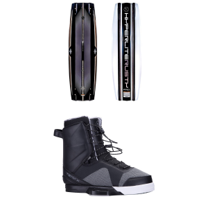Hyperlite Rusty Pro Wakeboard 2025 - 140 Package (140 cm) + 7/8 Mens size 140/7/8 | Aluminum