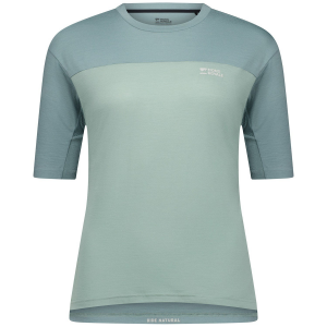 Women's MONS ROYALE Diversion Jersey 2025 in Green size Small | Nylon/Wool/Polyester