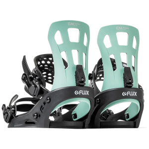 Flux EM Snowboard Bindings 2024 in Green size Small