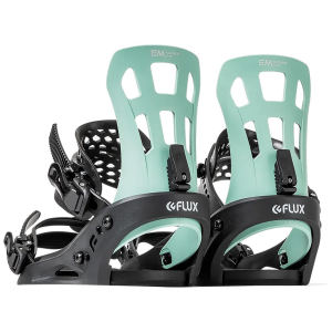 Flux EM Snowboard Bindings 2024 in Green size Large