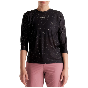 Women's Peppermint Cycling Co. Trail 3/4 Jersey 2025 in Black size Large | Polyester