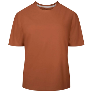 Women's Shredly Beyond Tech T-Shirt 2025 in Brown size Small | Spandex/Polyester