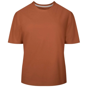 Women's Shredly Beyond Tech T-Shirt 2025 in Brown size Large | Spandex/Polyester