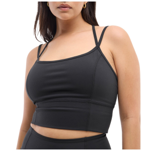 Women's Halfdays Gwen Longline Top 2025 in Black size Medium | Spandex/Polyester