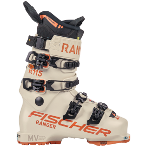 Women's Fischer Ranger 115 GW DYN Alpine Touring Ski Boots 2024 in Brown size 24.5 | Plastic