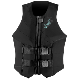 Women's O'Neill Siren USCG Wakeboard Vest 2025 in Black size 12 | Neoprene