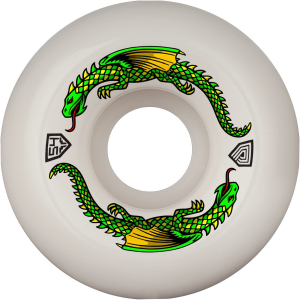 Powell Peralta Dragon Formula V6 93a Skateboard Wheels 2026 in White size 54
