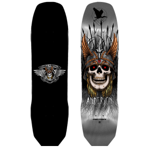 Powell Peralta Andy Anderson Pro Heron Silver Foil Skateboard Deck 2026 size 8.45