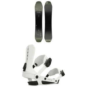 Ride Deep Fake Snowboard 2025 - 151 Package (151 cm) + M Womens in White size 151/M | Aluminum