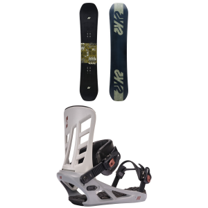 K2 Afterblack Snowboard 2025 - 154 Package (154 cm) + L Mens in Grey size 154/L | Nylon/Bamboo