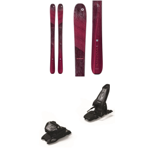 Women's Blizzard Black Pearl 97 Skis 2022 - 165 Package (165 cm) + 100 Adult Alpine Bindings in Red size 165/100