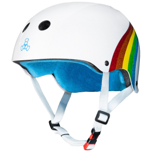 Triple 8 The Certfied Sweatsaver Skateboard Helmet 2026 in White size Large/X-Large