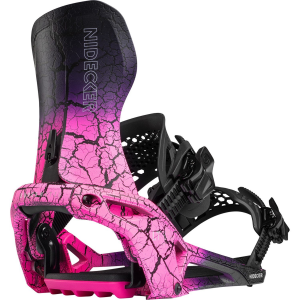 Nidecker LT Supermatic Snowboard Bindings 2026 in Pink size X-Large | Nylon
