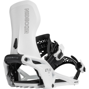 Nidecker LT Supermatic Snowboard Bindings 2026 in White size Medium | Nylon