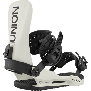 Union STR Snowboard Bindings 2026 in White size Medium | Aluminum