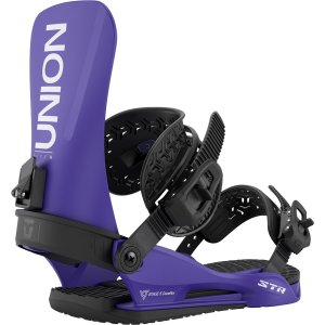Union STR Snowboard Bindings 2026 in Purple size Medium | Aluminum