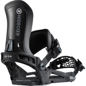 Nidecker Muon Snowboard Bindings 2026 in Black size Medium | Nylon