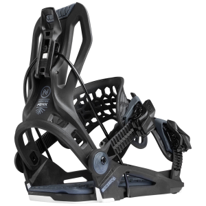 Flow Fenix Snowboard Bindings 2026 in Black size Medium | Nylon