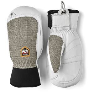 Hestra Army Leather Patrol Mitten 2024 in Gray size 11 | Leather/Polyester/Neoprene