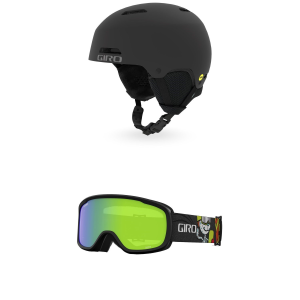 Kid's Giro Crue MIPS Helmet 2025 - Small Package (S) + Kids in Green