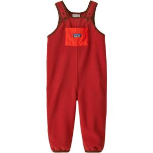 Kid's Patagonia Synchilla Overalls Infants' 2025 Pant in Red size 6M-12M | Nylon/Polyester/Plastic