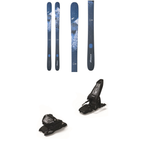 Women's Nordica Santa Ana 93 Skis 2023 - 172 Package (172 cm) + 90 Adult Alpine Bindings in Black size 172/90 | Plastic