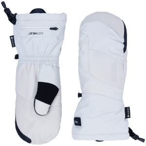 Outdoor Research Prevail Heated GORE-TEX Mittens 2026 in White size Small | Nylon/Leather/Polyester