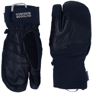 Outdoor Research Team GORE-TEX 3-Finger Gloves 2026 in Black size Medium | Nylon/Spandex/Leather
