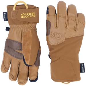 Outdoor Research Team GORE-TEX Gloves 2026 in Brown size Large | Nylon/Spandex/Leather