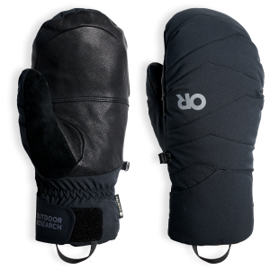 Outdoor Research Stormbound GORE-TEX Down Mittens 2026 in Black size Medium | Leather/Polyester