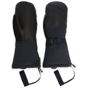 Outdoor Research Carbide Sensor Mittens 2026 in Black size Large | Nylon/Spandex/Leather