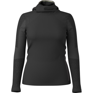 Women's Smartwool Intraknit Thermal Base Layer Hoodie 2026 in Black size Large | Wool/Elastane/Polyester