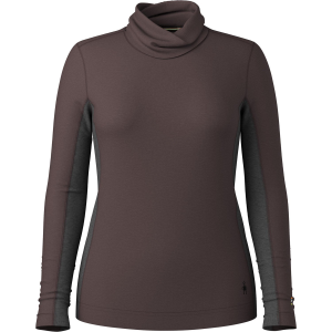 Women's Smartwool Classic Thermal Mock Neck Top 2026 in Brown size Large