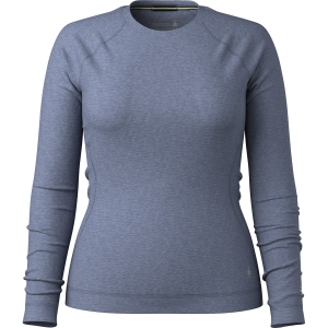 Women's Smartwool Classic Thermal Base Layer Crew Top 2026 in Blue size Large