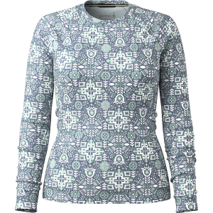 Women's Smartwool Classic Thermal Base Layer Crew Top 2026 in Blue size X-Large
