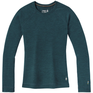 Women's Smartwool Classic Thermal Base Layer Crew Top 2026 in Blue size Large