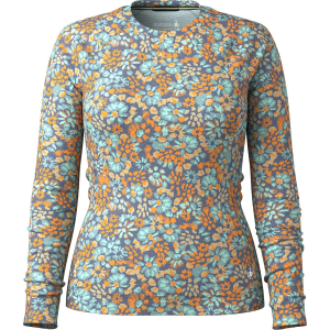 Women's Smartwool Classic Thermal Base Layer Crew Top 2026 in Blue size Medium