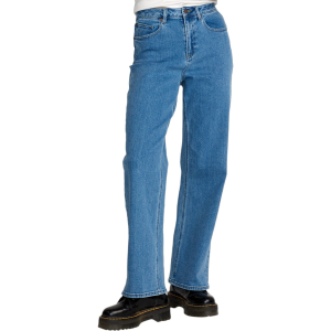 Women's Volcom Stoned BF Hirise Pants 2025 in Blue size 29" | Cotton/Denim