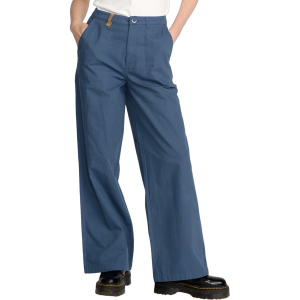 Women's Volcom Full Cut Work Pants 2025 in Blue size 26" | Cotton