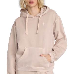 Women's Volcom Stone Soft Fleece Hoodie 2025 in Pink size X-Small | Cotton/Polyester