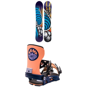 Women's Lib Tech Dynamiss C3 Snowboard 2024 - 145 Package (145 cm) + L Womens in Orange size 145/L | Aluminum