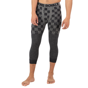 Mons Royale Ascender SeaMedium/Largeess Leggings Men's 2026 in Gray size Small | Wool/Elastane
