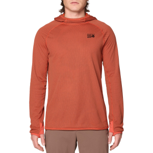 Mountain Hardwear AirMesh(TM) Long Sleeve Hoodie Men's 2026 in Orange size Small | Polyester