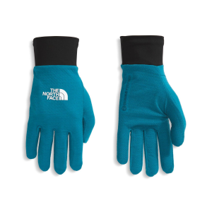 The North Face Summit Dotknit Liner Gloves 2026 in Blue size Large | Wool/Polyester