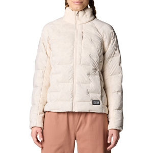 Women's Mountain Hardwear Stretchdown(TM) High-Hip Jacket 2026 in White size Medium | Nylon/Elastane