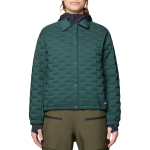Women's Mountain Hardwear Stretchdown(TM) Light Snap Jacket 2026 in Green size Medium
