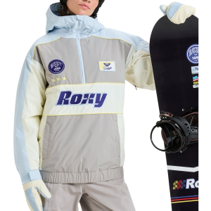 Women's Roxy Chloe Kim Anorak Jacket 2026 in Gray size X-Large | Nylon
