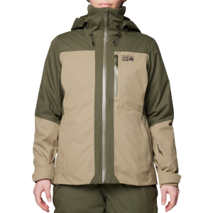 Women's Mountain Hardwear Firefall(TM) Trifecta Jacket 2026 in Khaki size Small | Polyester