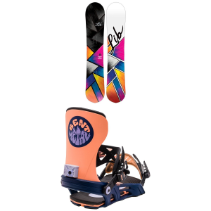 Women's Lib Tech Cortado C2 Snowboard 2024 - 142 Package (142 cm) + L Womens in Black size 142/L | Aluminum