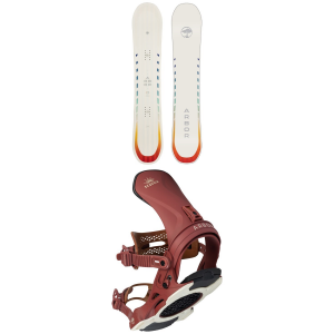 Women's Arbor Mantra Rocker Snowboard 2024 - 147 Package (147 cm) + S/M Womens size 147/S/M | Aluminum/Plastic